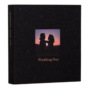 布艺相册大容量家庭影集情侣相簿DIY自粘式6寸插页儿童成长纪念册