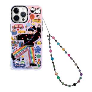 MASFIEL × 火山石笑脸手机挂链挂绳短款挂链绳子适用苹果手机壳可爱配件包包挂件挂饰链ins风防丢绳网红