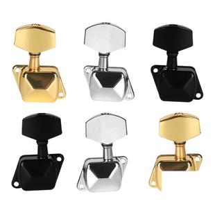 民谣吉他弦钮旋钮弦轴银色黑色金色木吉他弦扭上弦器半封闭调弦钮