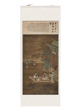 仕女图国画挂画唐朝客厅装饰画