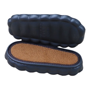 买一送一孺子牛上线EVA云朵鞋底手工编织防滑保暖羊羔绒鞋底批发