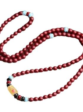 朱砂天然多圈男女款佛珠念珠手串