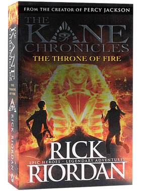 第三季波西杰克逊同系列埃及守护神The Throne of fire火宝座英文原版The Kane Chronicles科幻小说Rick Riordan进口正版书籍