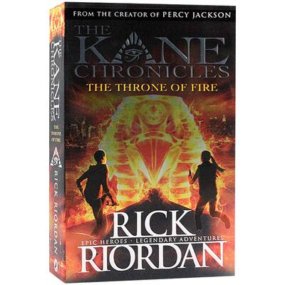 第三季波西杰克逊同系列埃及守护神The Throne of fire火宝座英文原版The Kane Chronicles科幻小说Rick Riordan进口正版书籍