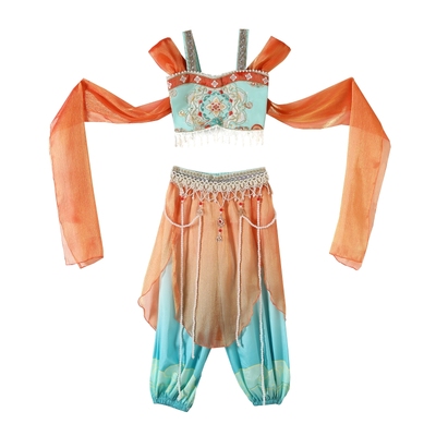 敦煌儿童舞蹈服古典飞天汉服