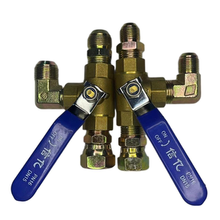 货车油箱阀门天龙天锦旗舰加装油箱三通转换开关双油箱切换阀手动