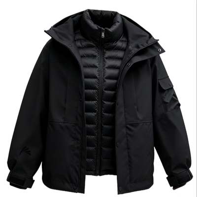 鸭鸭女士短款三合一外套