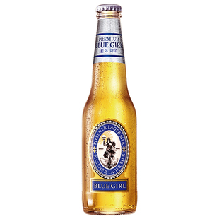 蓝妹BLUE GIRL酷爽精酿啤酒清啤酒国产行货整箱330ml*6瓶装 前红