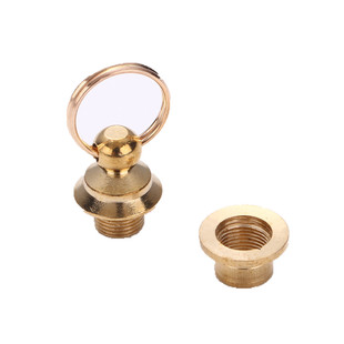 鼻烟壶盖铜镶口 DIY手捻葫芦铜小配件 文玩手把件铜口盖 铜帽盖