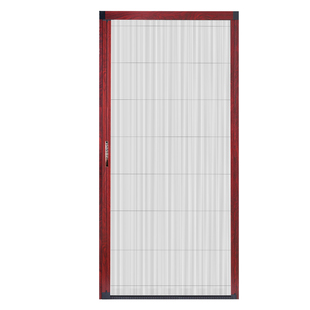 定做铝合金推拉式隐形折叠防蚊纱窗门风琴式无轨纱门车库免打孔