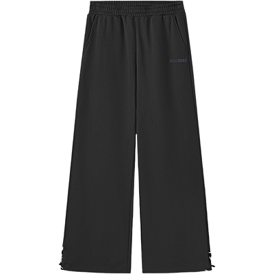 斯凯奇春季流行时尚女款针织长裤卫裤运动裤舒适宽松休闲裤直筒裤