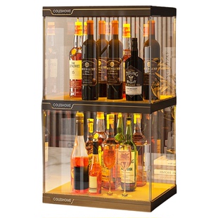 酒柜置物架网格架壁挂格子菱形吧台展示商用落地收纳客厅酒水酒架