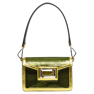 LANCEL/兰姿 ANGELE系列迷你单肩斜挎包翻盖包牛皮