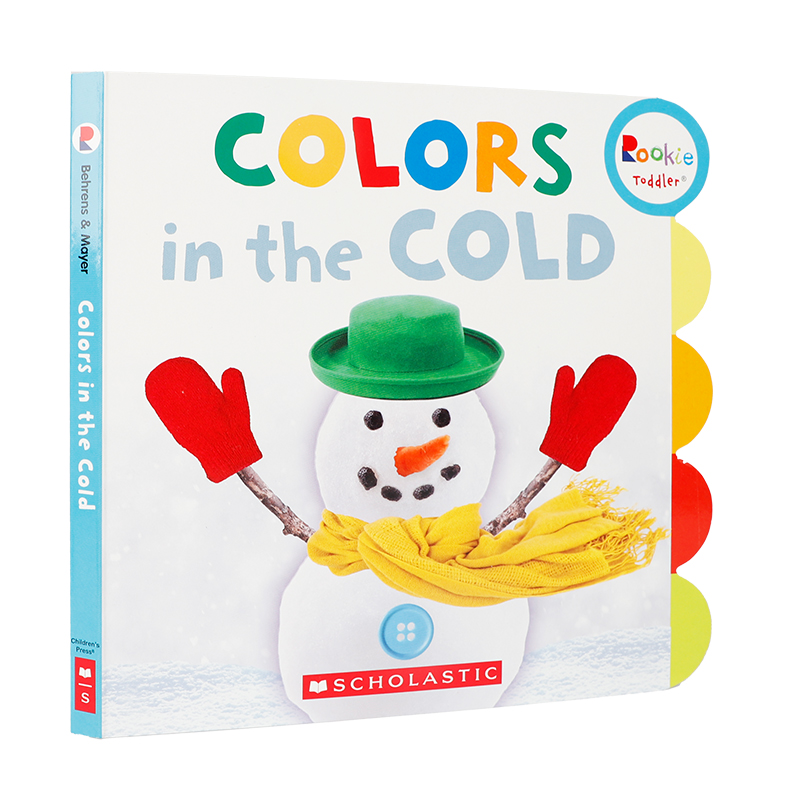学乐英文原版进口Rookie Toddler：Colors in the Cold寒冷中的色彩宝宝撕不烂纸板书亲子互动共读早教书低幼儿童英语启蒙认知绘本