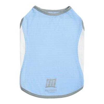 Sniff宠物狗狗猫咪春夏拼接透气冰丝凉感背心宠物衣服新品（冰）