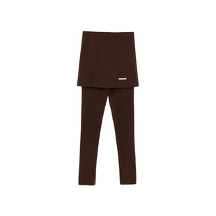 TurnSignal假两件裙裤打底裤女秋冬2025新款百搭显瘦紧身裤外穿