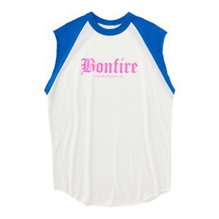 MOUSSY 春夏撞色字母设计中性风休闲背心010GSL90-0460