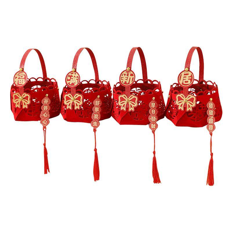 乔迁之喜装饰新居手提篮必备摆件新家礼物入宅仪式布置用品大全套