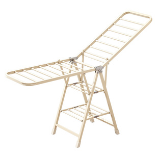 折叠晾衣架落地家用阳台晾晒挂衣架室内婴儿凉衣杆简易晒被子神器