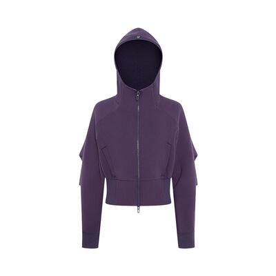 秋冬新品短款开衫连帽外套