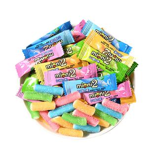 儿童酸糖软糖长条维生素软糖夹心酸酸糖水果糖十级酸砂网红爆酸糖