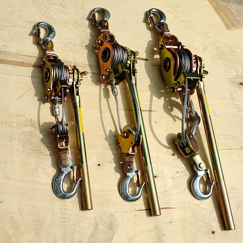 牵引双钩多功能紧线器日式钢丝绳拉紧器万能卡线器钢丝绳钢绞线夹