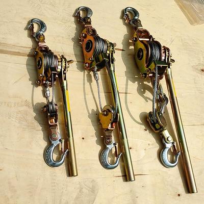 牵引双钩多功能紧线器日式钢丝绳拉紧器万能卡线器钢丝绳钢绞线夹