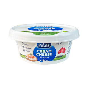 PAULS保利原制涂抹奶油奶酪芝士140g早餐即食面包烘焙澳洲进口