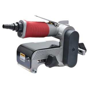 台湾进口气动砂带机金属不锈钢小型拉丝机坦克研磨抛光机气动磨机