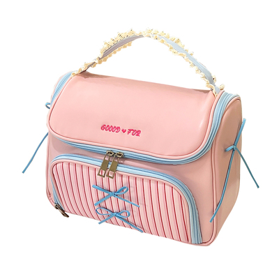 ins风化妆包女大容量化妆刷收纳包2025新款分区外出便携旅行洗漱