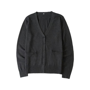 川岛私立学院JK针织开衫外套秋冬外搭高级感宽松火星jk毛衣学院风