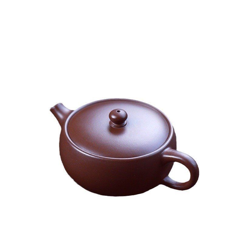 宜兴正宗紫砂壶原矿紫泥扁韵汉瓦壶家用泡茶壶小容量高档茶壶茶具