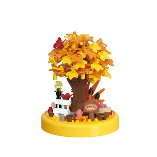 樱花树屋积木2025新款永生玫瑰花鲜花盆栽摆件送女孩系列拼装玩具