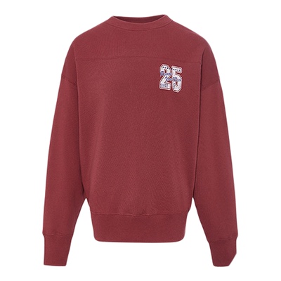 MOUSSY 春季新品美式复古做旧数字印花圆领卫衣028IAA90-1035