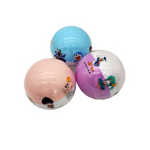 新款100mm扭蛋球白色彩膜大扭蛋一元儿童游戏机礼品覆膜彩色园球