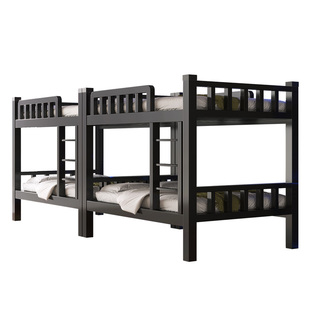 双层铁艺子母床铁架高低床成人上下床电竞酒店家用子母床高架钢床