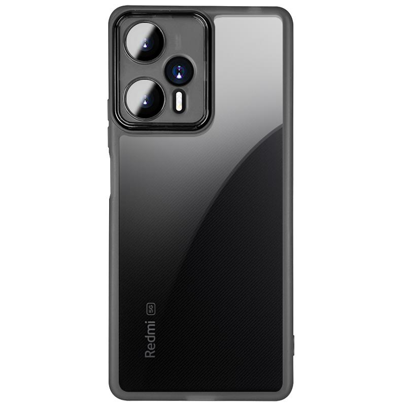 适用于红米note12turbo镜头全包手机壳note12新款防滑保护套note12pro透明note12pro+自带镜头膜防摔软壳简约