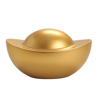 招财实心铜迷你小元宝沙金元宝小金条仿真金砖桌面装饰聚宝盆配件