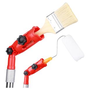 滚筒刷子万向夹持器夹子伸缩杆延长杆转接头油漆杆连接器刷漆工具