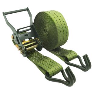 38mm双挂钩货物捆绑带军绿色拉紧器涤纶2吨紧绳器固定捆绑器1.5寸