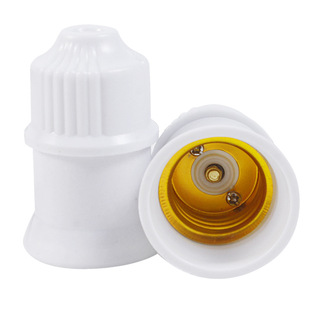 圆形灯座 普通灯口家用螺口E27灯头灯座悬吊式螺旋吊灯座 吊灯头