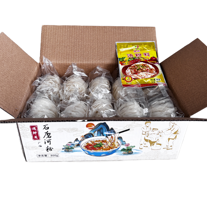 正宗廣西石磨河粉梧州干切粉整箱裝方便速食沙河粉干米粉薄湯河粉