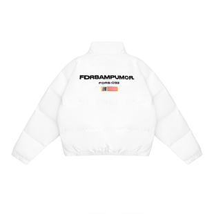 FDR 美式旗帜棉衣棉服男女秋冬季加厚情侣宽松上衣面包服外套