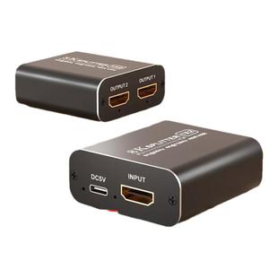 HDMI分配器8K一分二2.1一进二出1进2出分屏器4K120hz/8k60hz高清视频同显分配器分频器分屏PS4/5/XBOX分线器