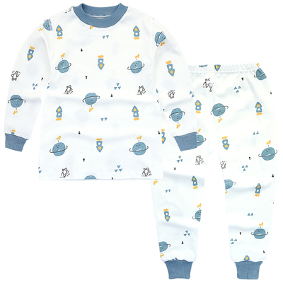 小青龙儿童内衣纯棉薄款棉毛衫中领秋衣秋裤套装宝宝男童女童全棉