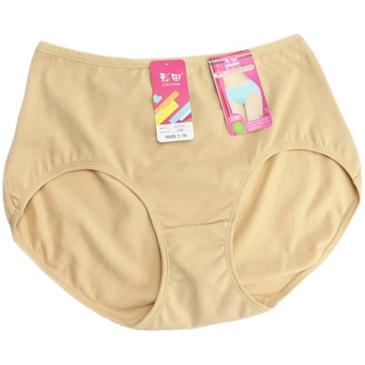 5条装彩田内裤女纯棉低腰高腰