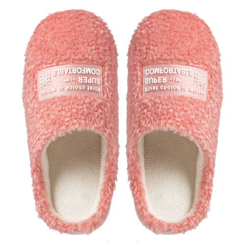 棉拖鞋女冬实用新款厚底加绒毛毛鞋居家室内男士情侣外穿保暖拖鞋