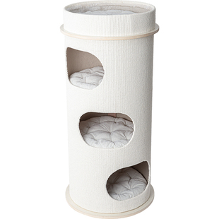 蜜罐猫桶多层实木猫爬架猫窝猫树一体温暖大猫桶多猫家庭 182536