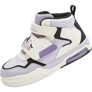 三丽鸥巴拉巴拉童鞋儿童板鞋女童鞋子高帮2025春秋新款运动鞋甜美