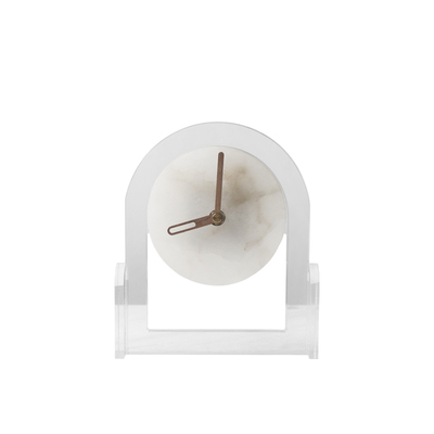 轻奢创意台式桌面玉石时钟装饰品